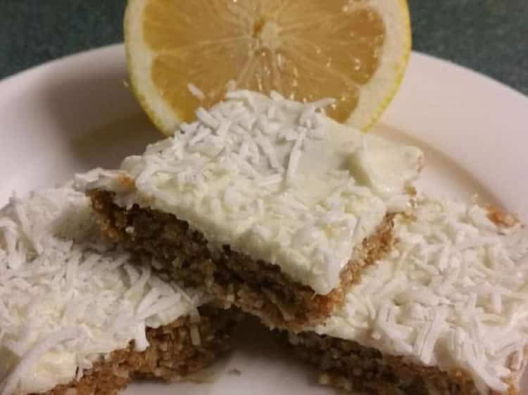 Gateau sans cuisson au citron et la noix de coco avec thermomix