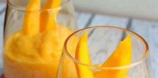 Glace de mangue au yaourt avec thermomix