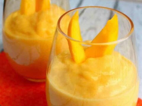 Glace de mangue au yaourt avec thermomix