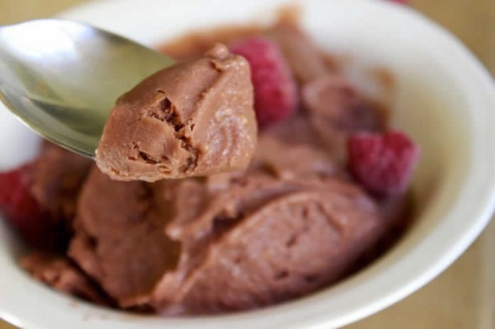 Glace yaourt chocolat avec thermomix