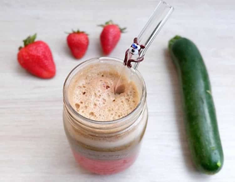 Jus de courgette et fraise avec thermomix
