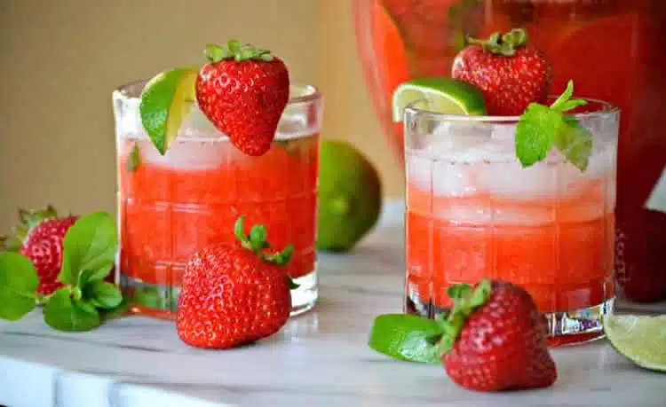 Mojito fraise avec thermomix