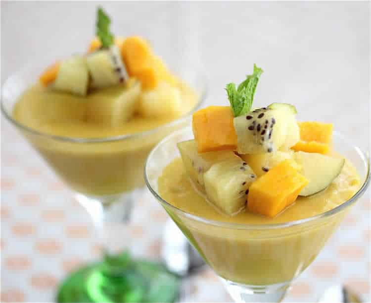 Panna Cotta Mangue avec thermomix