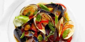 Plat de moules et palourdes