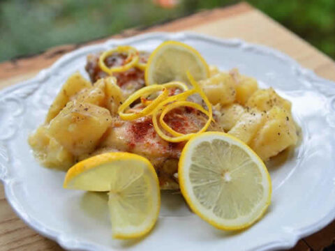 Poulet aux pommes de terre et citron au cookeo
