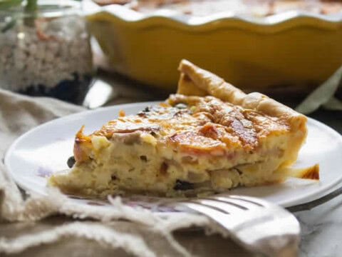 Quiche au champignons et lardons avec thermomix