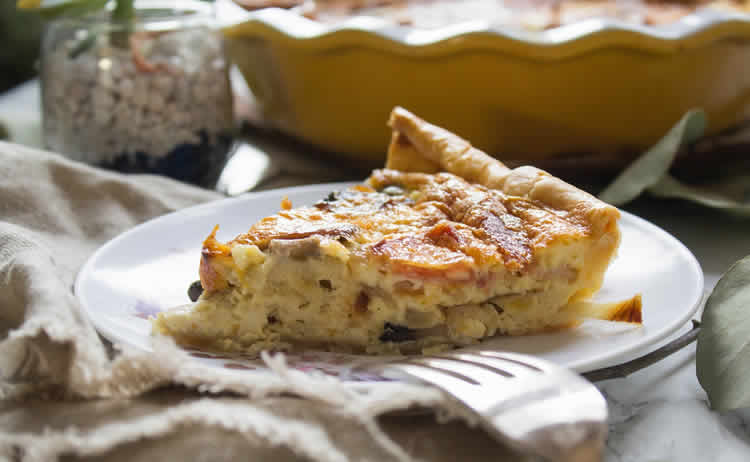 Quiche au champignons et lardons avec thermomix