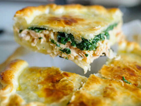 Quiche au saumon et épinards avec thermomix