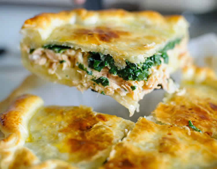Quiche au saumon et épinards avec thermomix