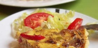 Quiche aux oignons et poulet avec thermomix
