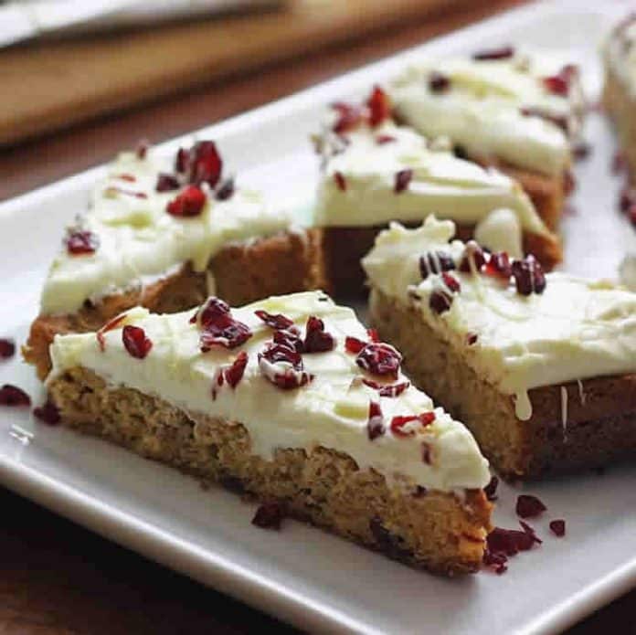 Recette barres aux canneberges w-w