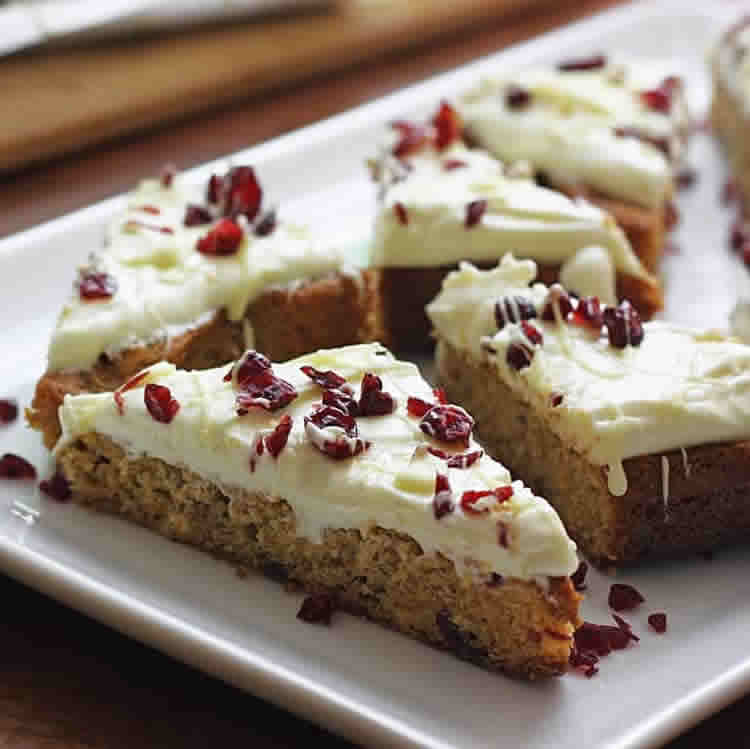 Recette barres aux canneberges w-w