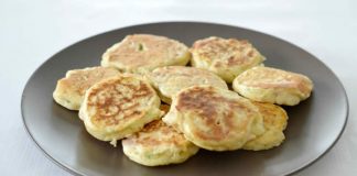 Recette blinis courgette au jambon avec thermomix