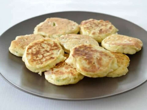 Recette blinis courgette au jambon avec thermomix