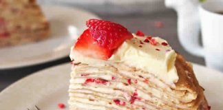 Recette crêpe à la crème et fraise w-w