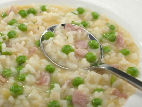 Risotto aux courgettes et bacon avec thermomix
