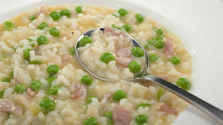 Risotto aux courgettes et bacon avec thermomix