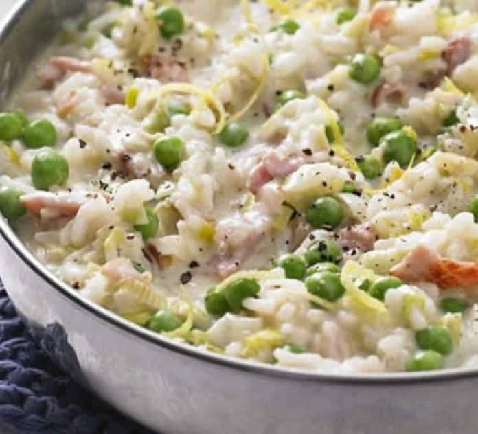 Risotto aux poireaux et thon au cookeo