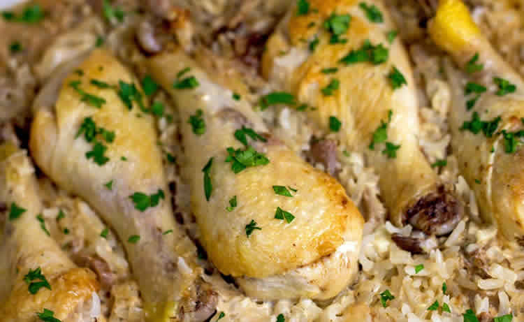 Riz avec cuisse de poulet au cookeo