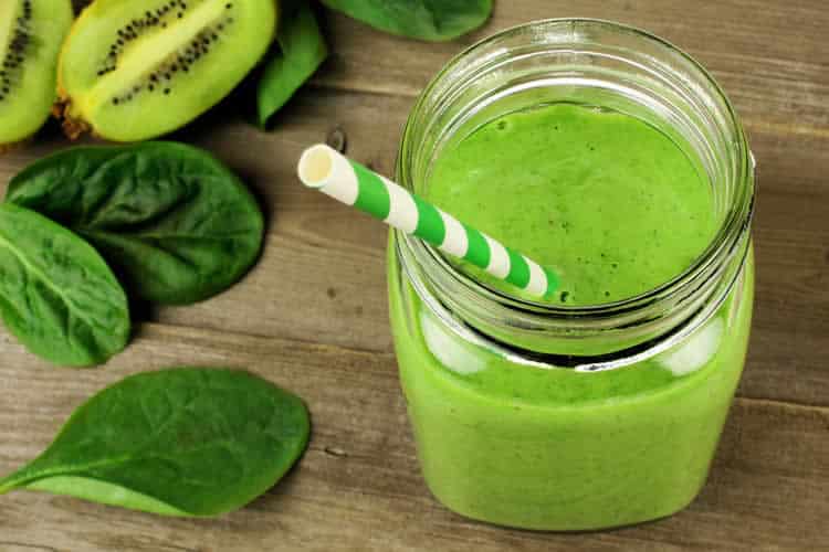 Smoothie kiwi epinards avec thermomix