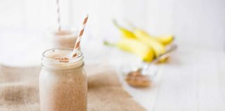 Smoothie power banane amande et miel avec thermomix
