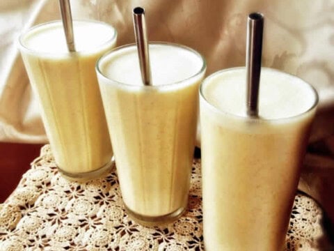 Smoothie proteine aux noix et banane avec thermomix