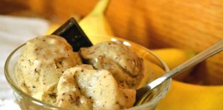Sorbet banane chocolat au thermomix