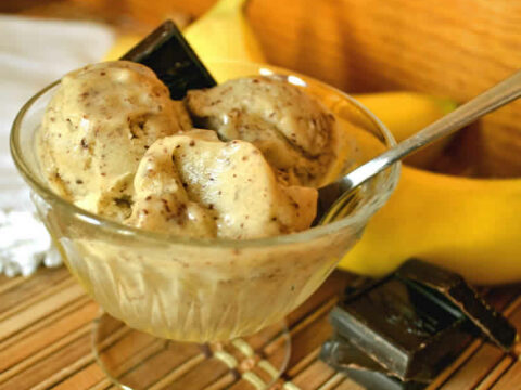 Sorbet banane chocolat au thermomix