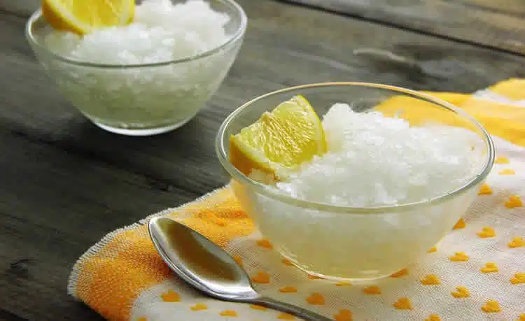 Sorbet citron vodka avec thermomix
