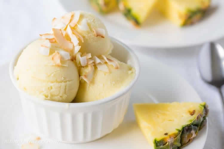 Sorbet pina colada avec thermomix