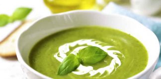 Soupe de courgettes au basilic avec thermomix