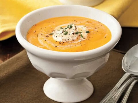 Soupe froide de carottes et citron avec thermomix