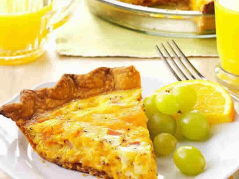 Tarte jambon et fromage cheddar avec thermomix