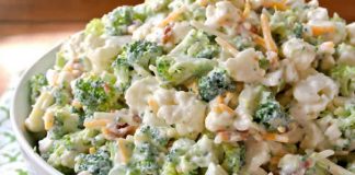 brocoli et chou-fleur avec jambon au cookeo
