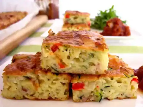 cake courgette parmesan bacon avec Thermomix