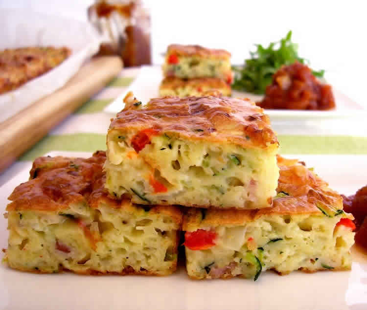 cake courgette parmesan bacon avec thermomix
