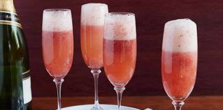 cocktail de champagne aux fraises avec thermomix