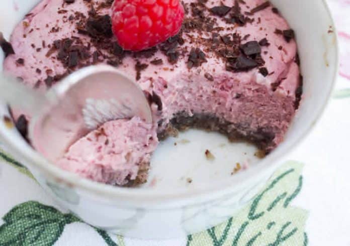 glace framboise mascarpone avec thermomix