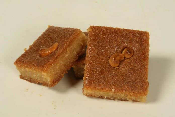 gâteau de semoule libanais - namoura