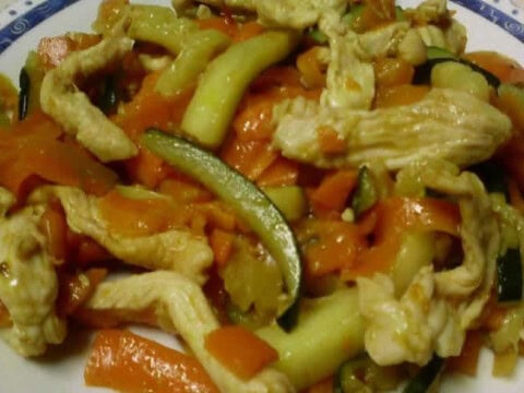 poulet courgette et carottes au cookeo