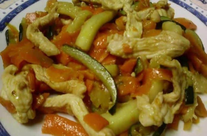 poulet courgette et carottes au cookeo