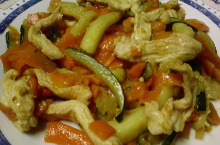 poulet courgette et carottes au cookeo