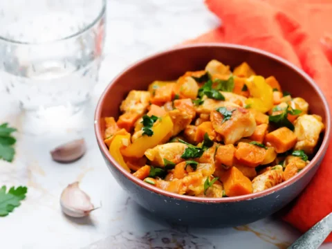 poulet et patate douce au cookeo