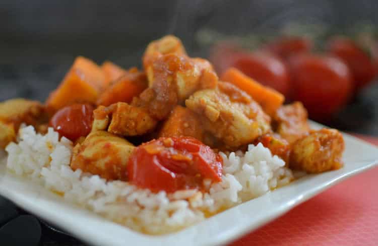 poulet et patate douce au cookeo
