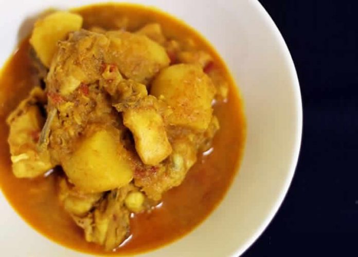 poulet pomme de terre curry au cookeo