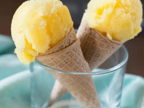 sorbet ananas mangue avec thermomix