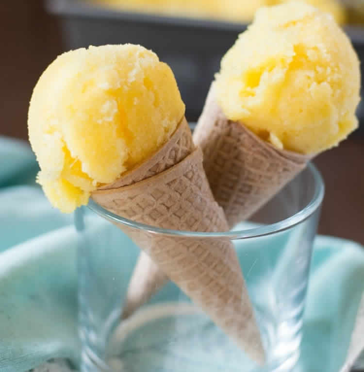 sorbet ananas mangue avec thermomix