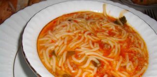 Bouillon vermicelle tomate et boeuf au cookeo