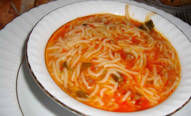 Bouillon vermicelle tomate et boeuf au cookeo