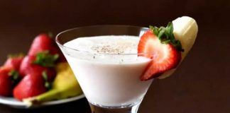 Cocktail banane au vodka avec thermomix